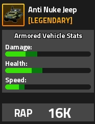 Anti Nuke Jeep Military Tycoon