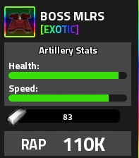 BOSS MLRS Military Tycoon