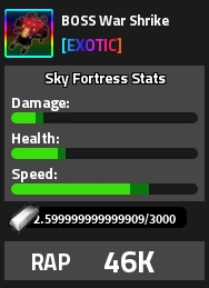 BOSS War Shrike Military Tycoon