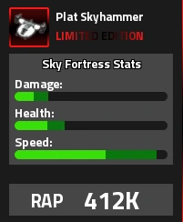 Plat Skyhammer Military Tycoon