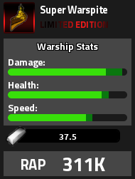 Super Warspite Military Tycoon Limited Edition naval vehicle with Fire Power and Anti-Air modes