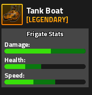 Tank Boat Military Tycoon Legendary frigate