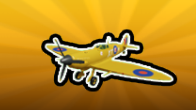 Golden Spitfire in Military Tycoon