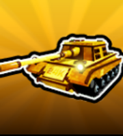 24K Golden Tank in Military Tycoon